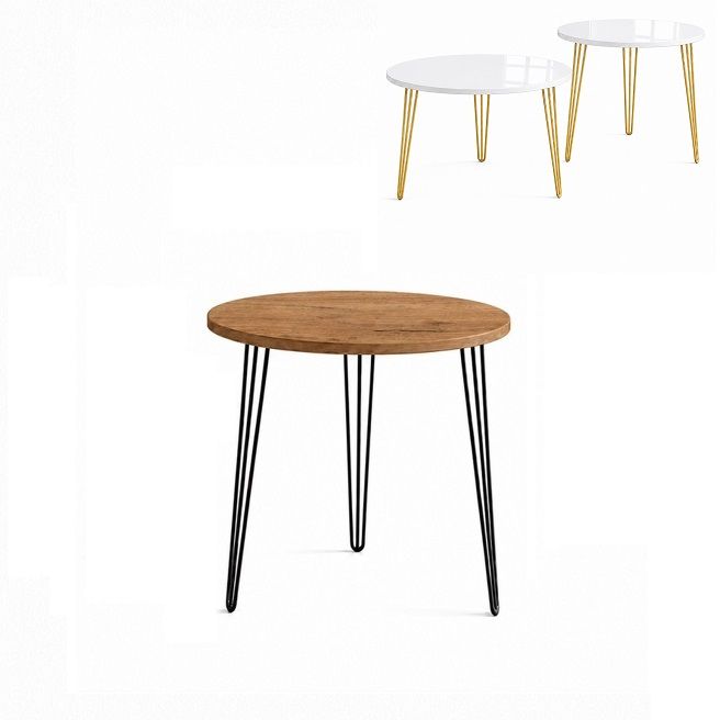 Stolik fi 40cm Hairpin legs_1 skośne Kod: 931
