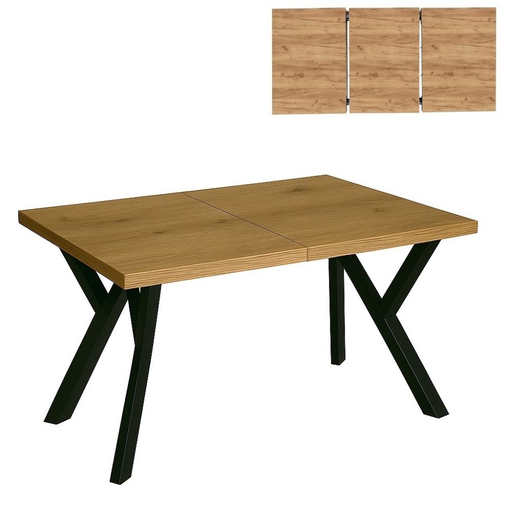 Stół rozsuwany 80x140/190cm blat grub. 36mm Kod: 1704/1