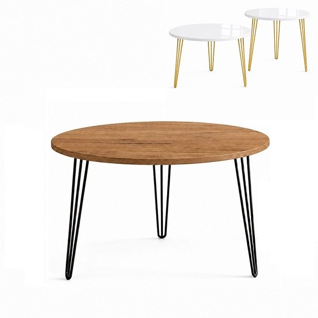 Stolik fi 70cm Hairpin legs_1 skośne Kod: 934