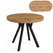 Stół rozsuwany Ø 80/130cm blat grub. 36mm Kod: 1710/1