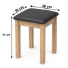 Taboret z siedziskiem nogi drewniane Kod: 645