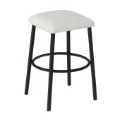 Taboret z siedziskiem nogi metalowe Kod: 638